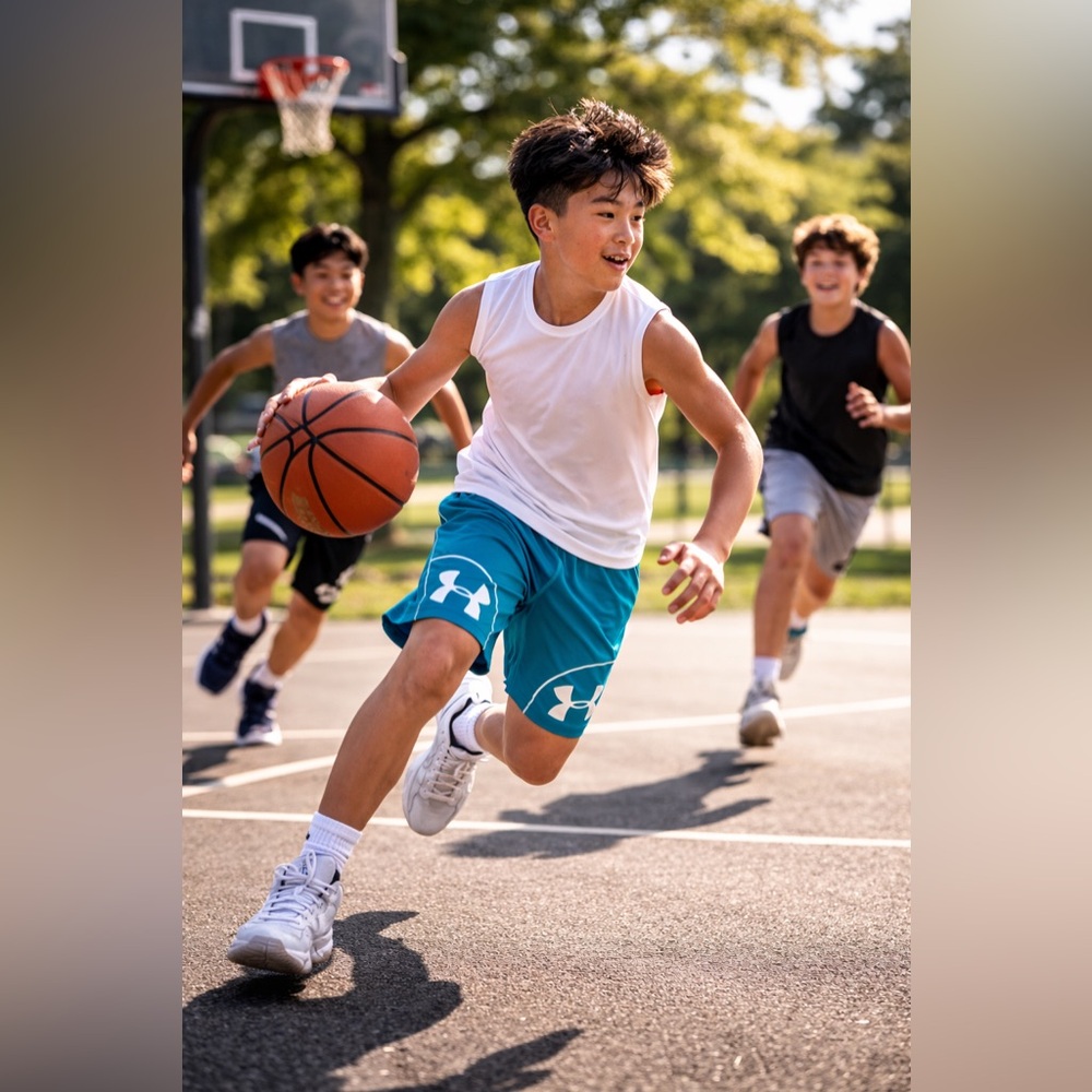 Under Armour Youth Turquoise/White Perimeter Shorts